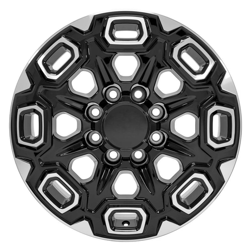 Wheel 20in Replica CV64A fits Chevrolet Silverado 2500/3500 20x8.5 Black Machined
