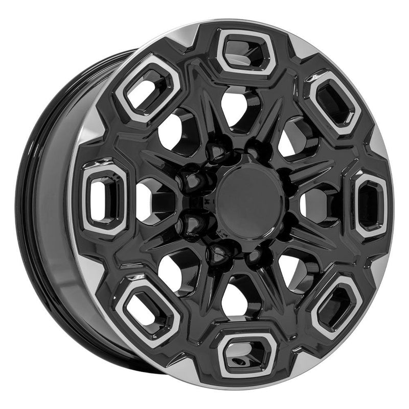 Wheel 20in Replica CV64A fits Chevrolet Silverado 2500/3500 20x8.5 Black Machined
