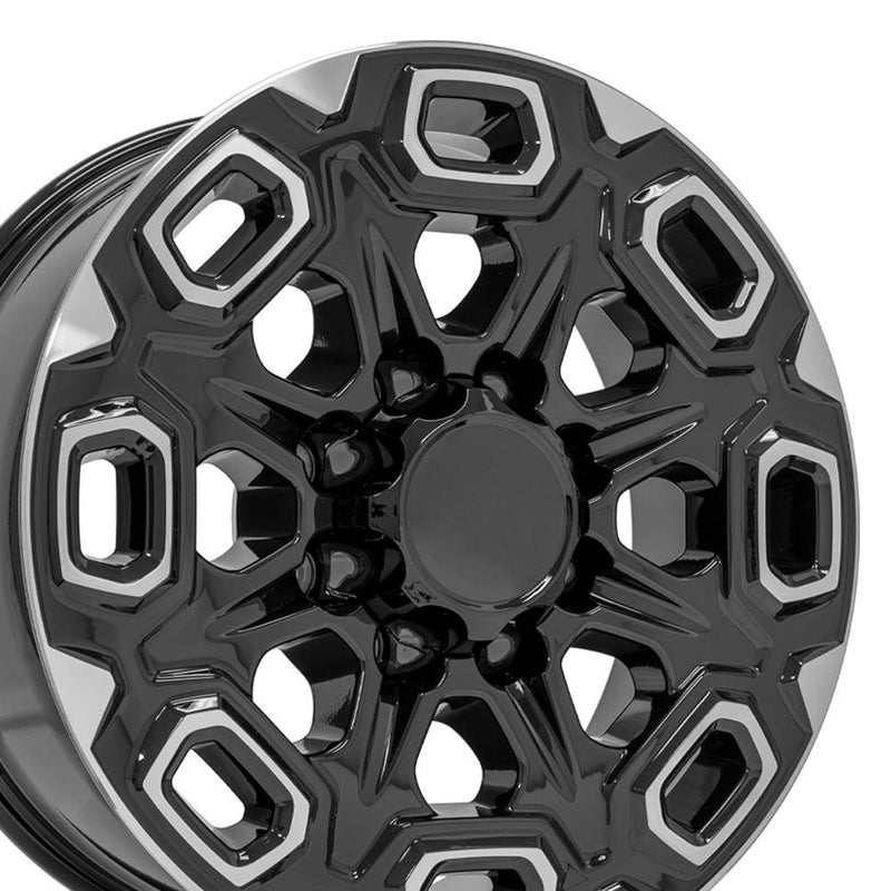 Wheel 20in Replica CV64A fits Chevrolet Silverado 2500/3500 20x8.5 Black Machined