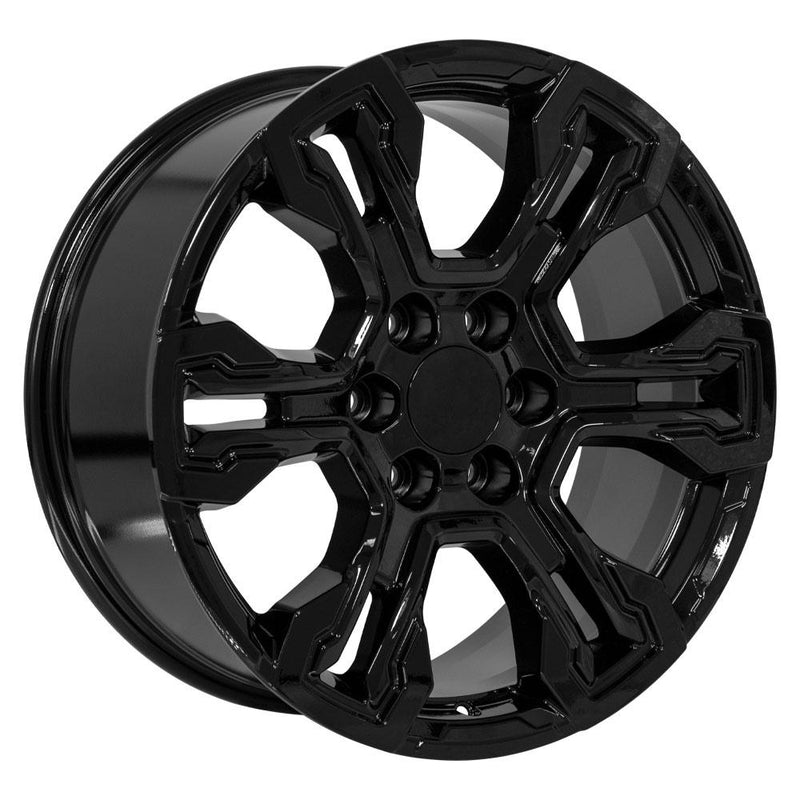 Wheel 20in Replica CV65 fits Chevrolet Silverado 20x9 Gloss Black