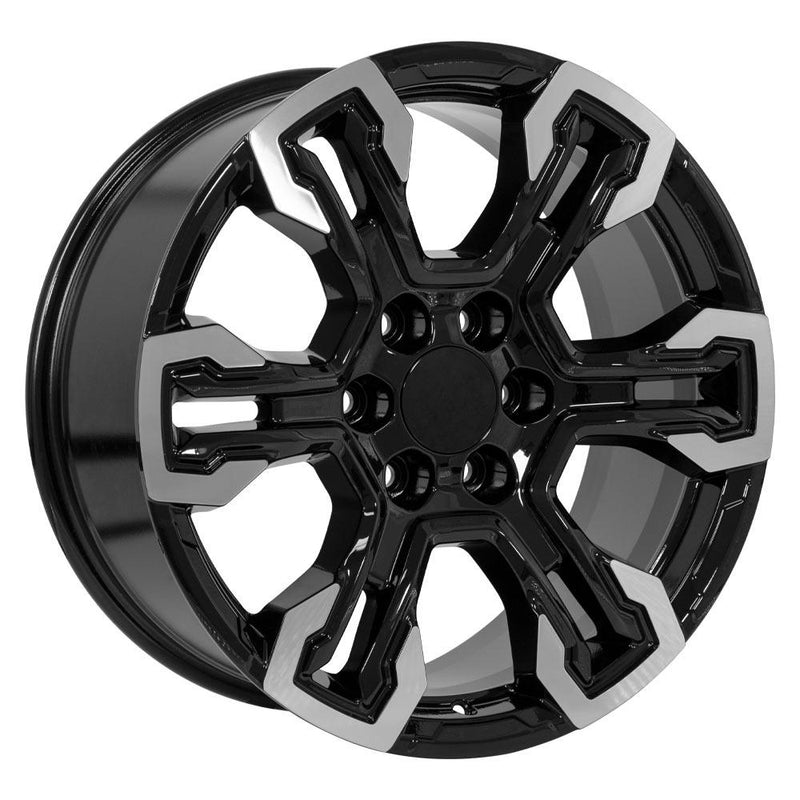 Wheel 20in Replica CV65 fits Chevrolet Silverado 20x9 Gloss Black