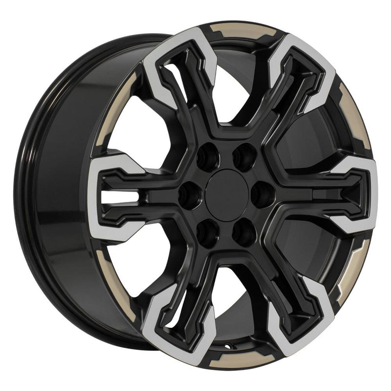 Wheel 20in Replica CV65 fits Chevrolet Silverado 20x9 Gloss Black