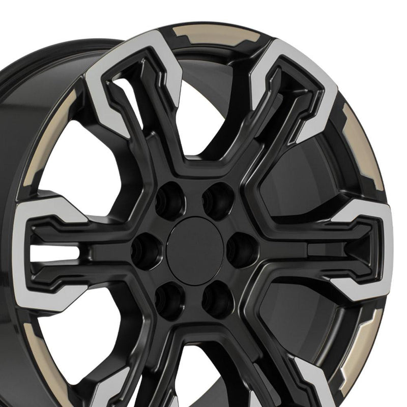 Wheel 20in Replica CV65 fits Chevrolet Silverado 20x9 Gloss Black