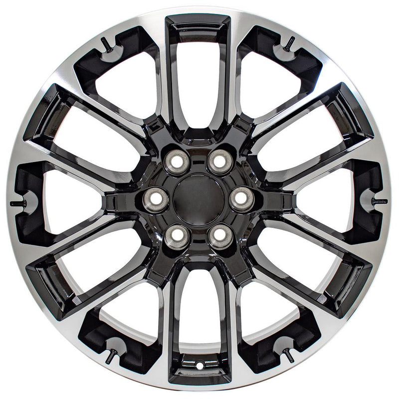 Wheel 22in Replica CV67 fits Chevrolet Suburban 1500 22x9 Black Machined