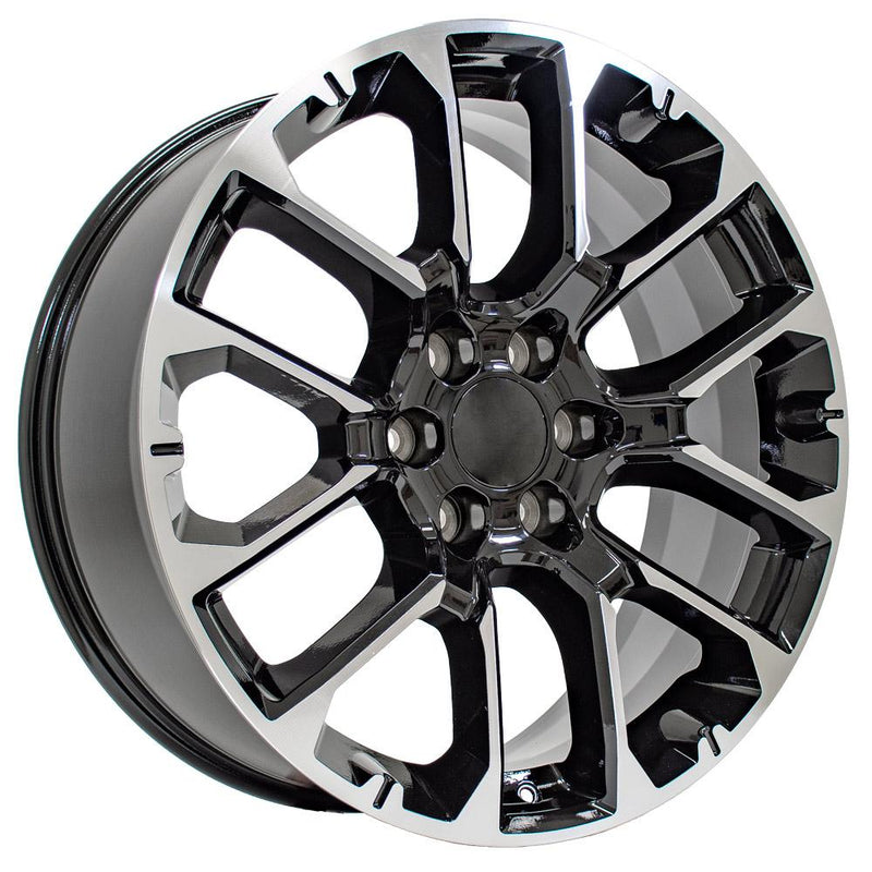 Wheel 22in Replica CV67 fits Chevrolet Suburban 1500 22x9 Black Machined