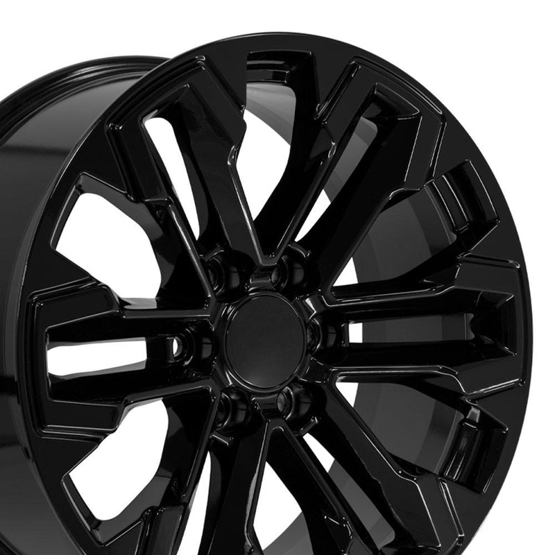 Wheel 20in Replica CV69 fits Chevrolet Silverado 20x9 Gloss Black
