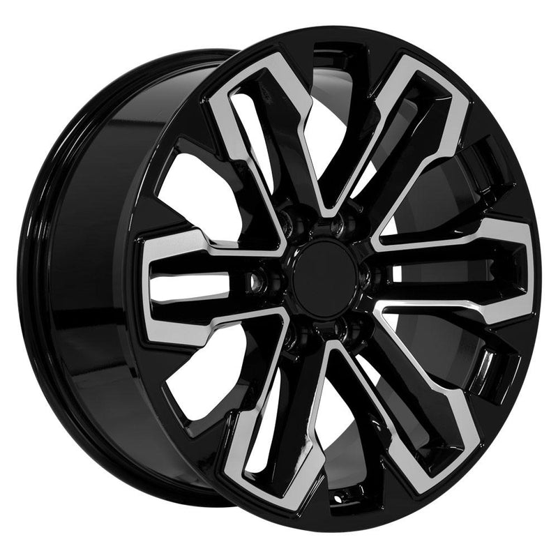 Wheel 20in Replica CV69 fits Chevrolet Silverado 20x9 Gloss Black