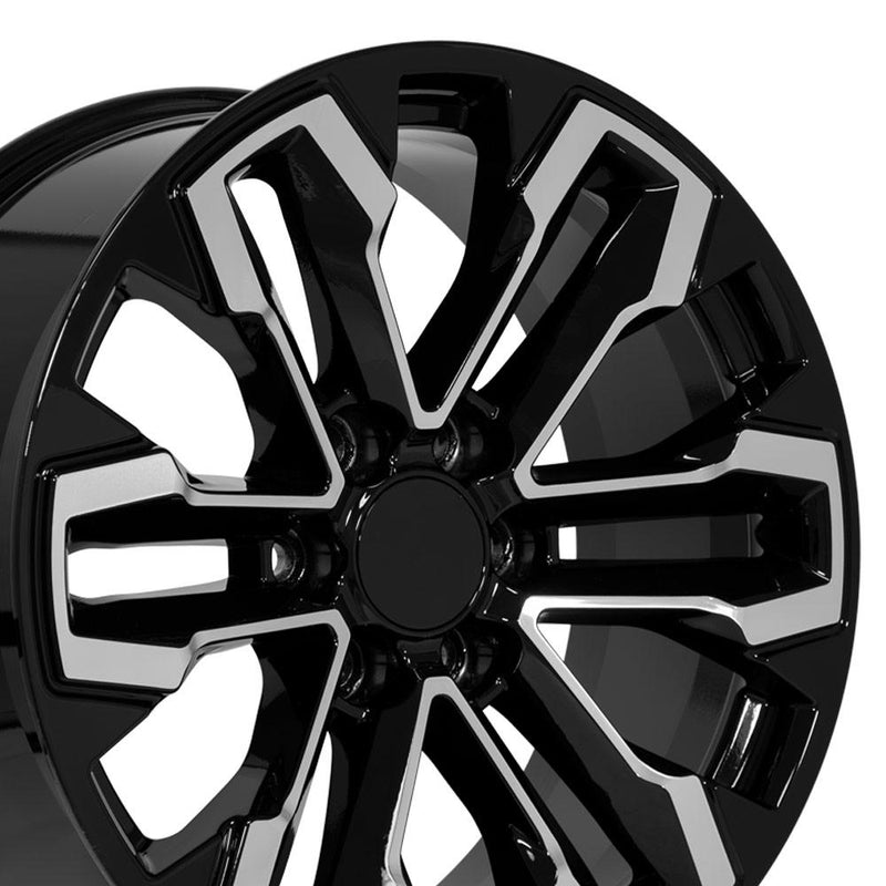 Wheel 20in Replica CV69 fits Chevrolet Silverado 20x9 Gloss Black