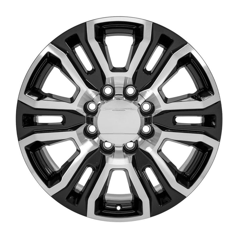 Wheel 20in Replica CV70A fits GMC Sierra 2500 3500 HD Denali 20x8.5 Black Machined