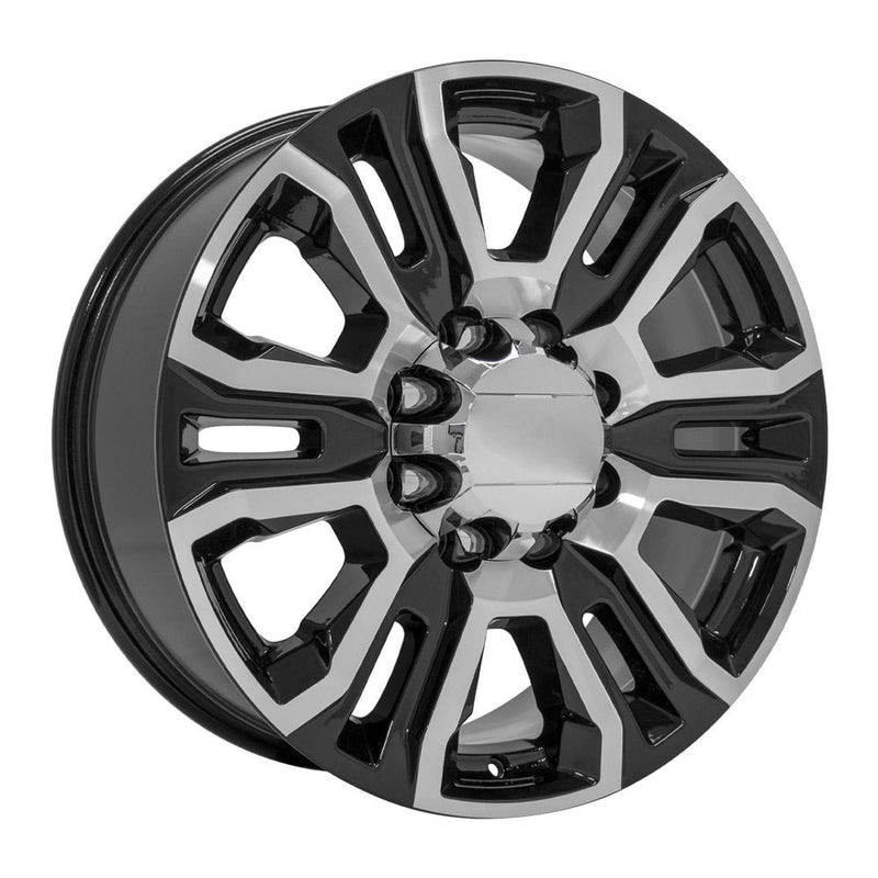 Wheel 20in Replica CV70A fits GMC Sierra 2500 3500 HD Denali 20x8.5 Black Machined