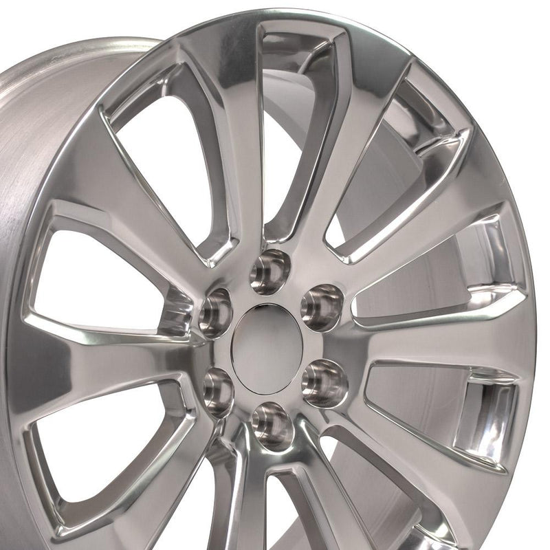 Wheel 22in Replica CV95 fits Chevrolet Silverado 22x9 Polished