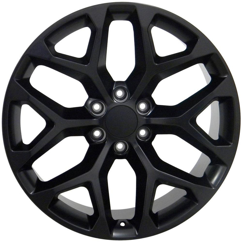 Wheel 22in Replica CV98B fits Chevy Silverado 22x9 Satin Black