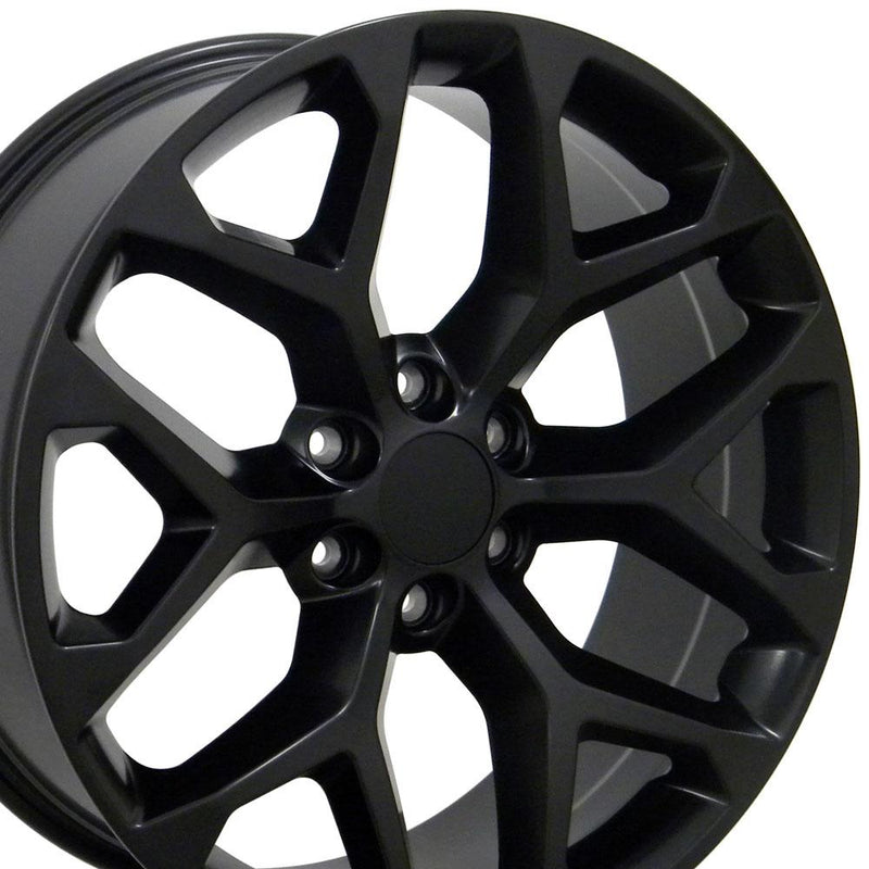 Wheel 22in Replica CV98B fits Chevy Silverado 22x9 Satin Black