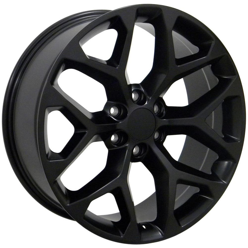 Wheel 22in Replica CV98B fits Chevy Silverado 22x9 Satin Black