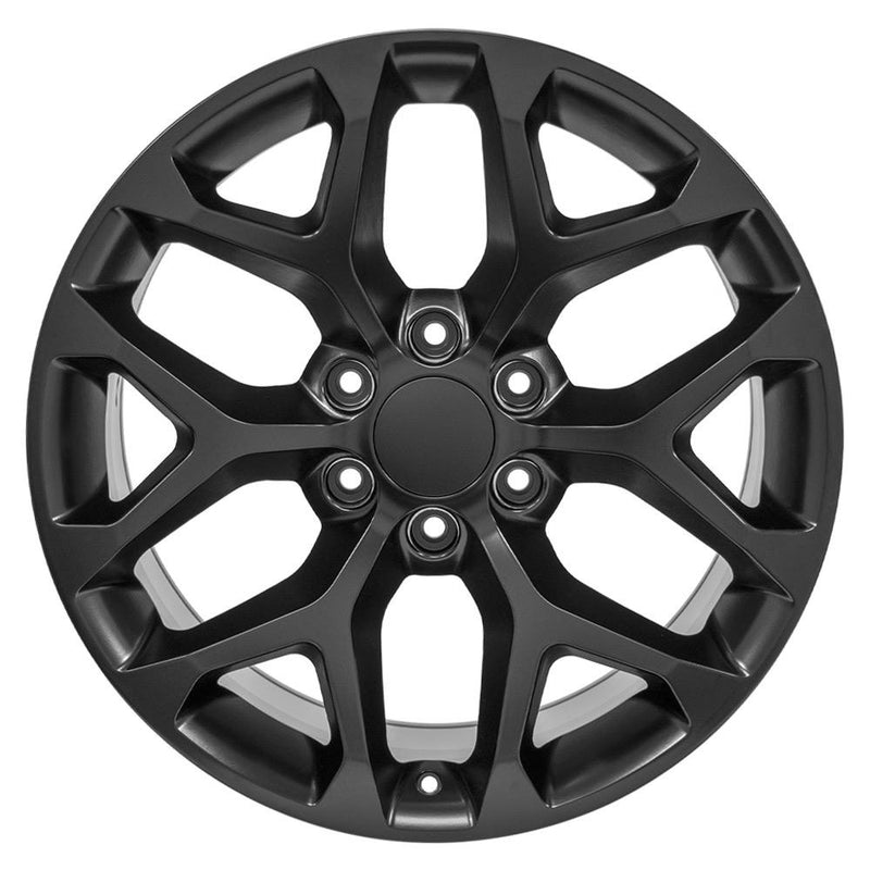 Wheel 20in Replica CV98B fits Chevy Silverado 20x9 Satin Black
