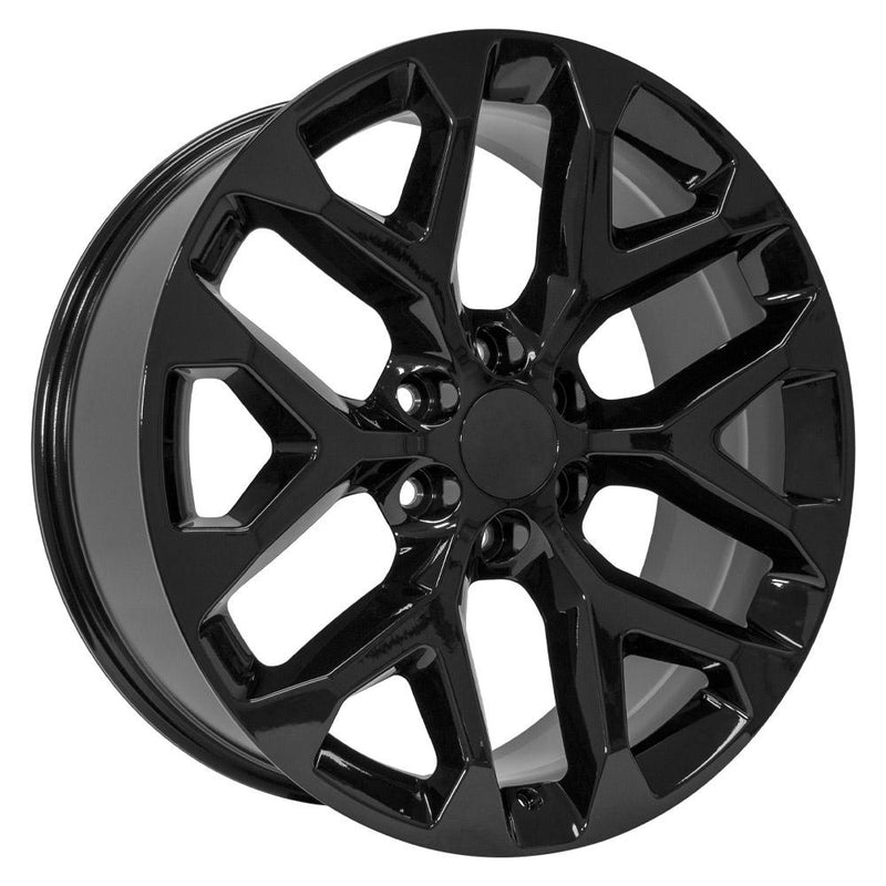 Wheel 22in Replica CV98B fits Chevy Silverado 22x9 Gloss Black