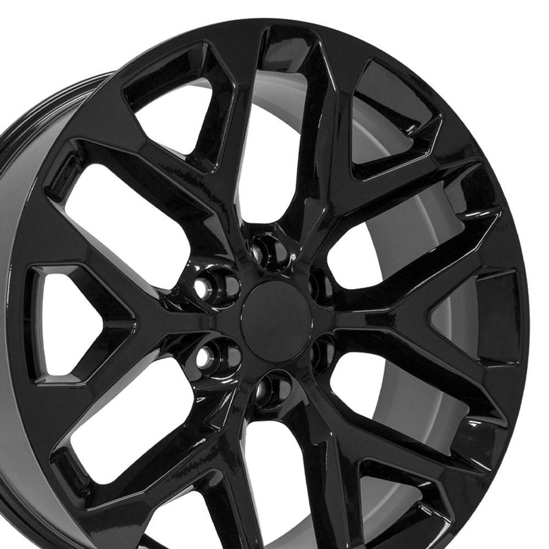 Wheel 22in Replica CV98B fits Chevy Silverado 22x9 Gloss Black