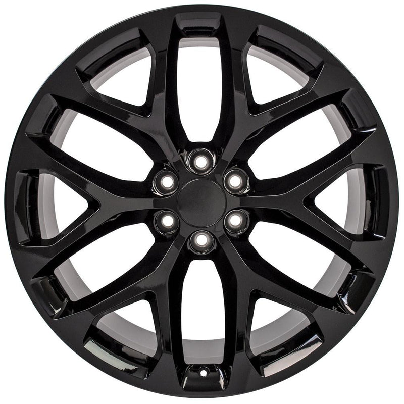 Wheel 24in Replica CV98B fits Chevy Silverado 24x10 Gloss Black
