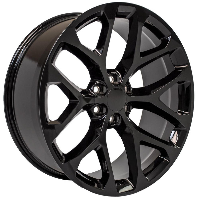Wheel 24in Replica CV98B fits Chevy Silverado 24x10 Gloss Black