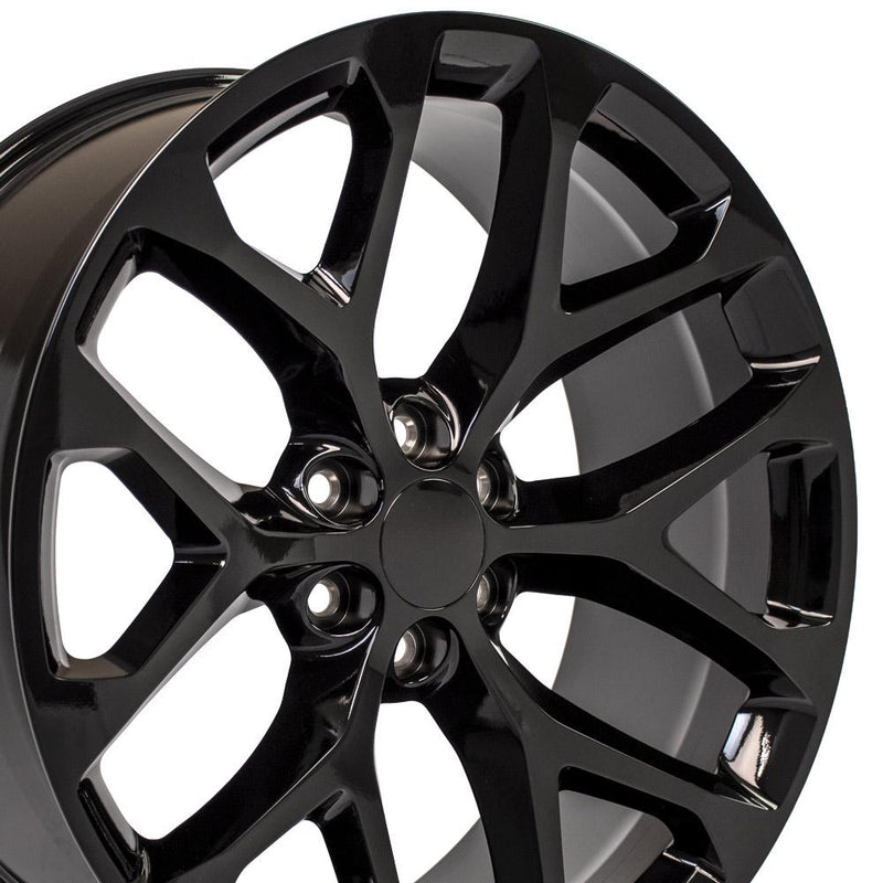 Wheel 24in Replica CV98B fits Chevy Silverado 24x10 Gloss Black
