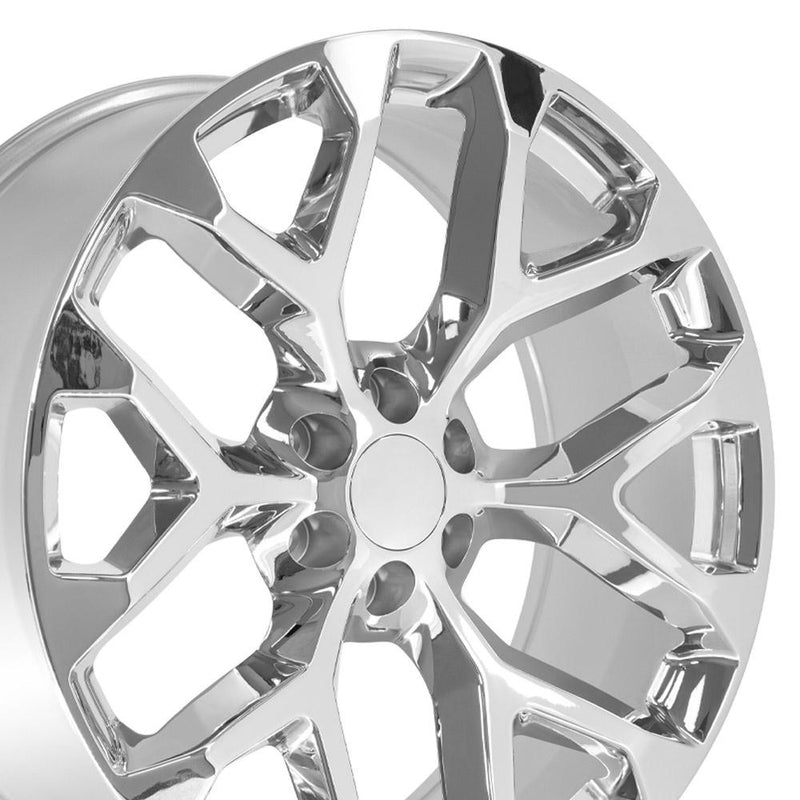 Wheel 24in Replica CV98B fits Chevy Silverado 24x10 Chrome