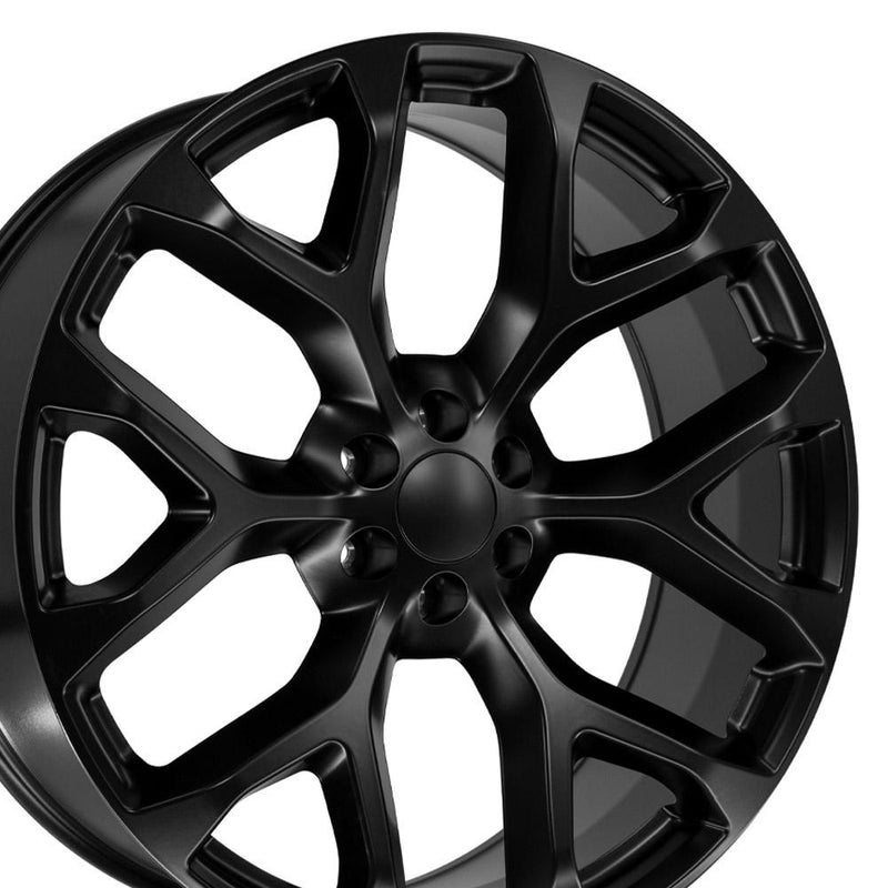 Wheel 26in Replica CV98B fits Chevy Silverado 26x10 Satin Black