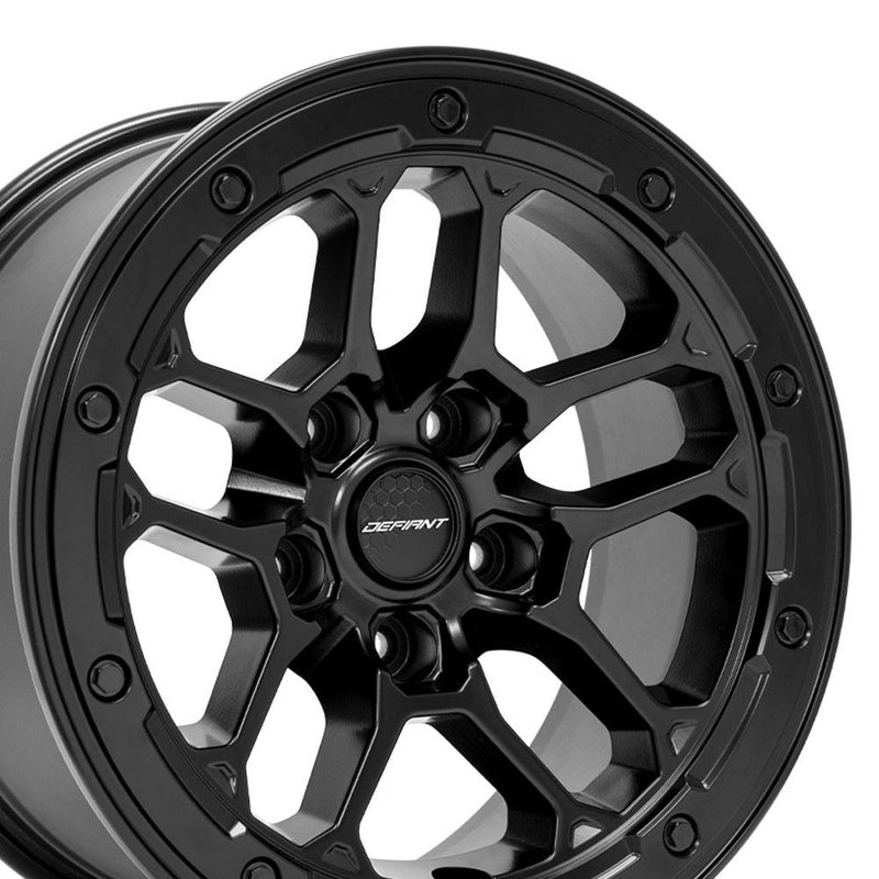 Wheel DEFIANT DF01 17x8 5x5in +12et in Satin Black