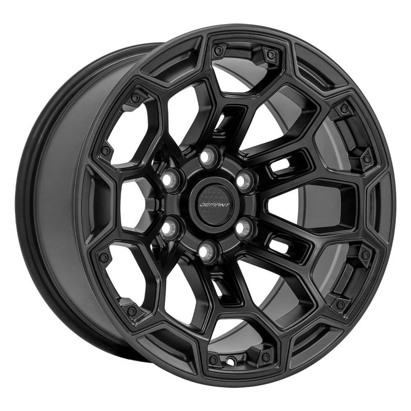 Wheel DEFIANT DF03 18x9 6x5.5in -12et in Satin Black w/ Satin Charcoal