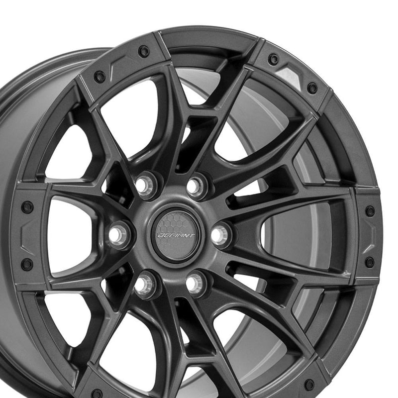 Wheel DEFIANT DF04 17x9 6x135mm +12et in Dark Satin Charcoal