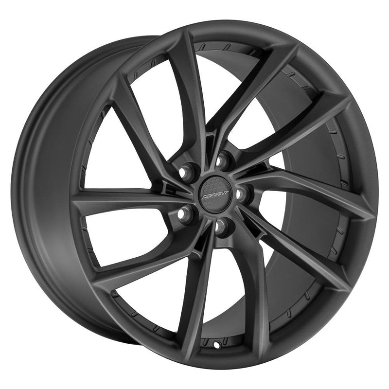 Wheel DEFIANT DF06 20x10 5x4.5in +35et in Dark Satin Charcoal