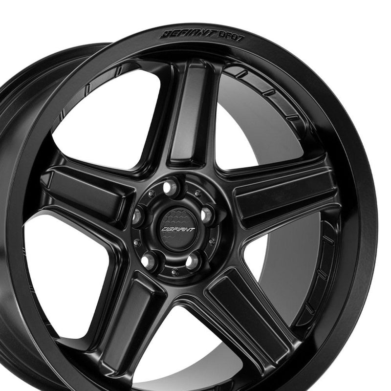 Wheel DEFIANT DF07 20x10.5 5x115mm +26et in Satin Black