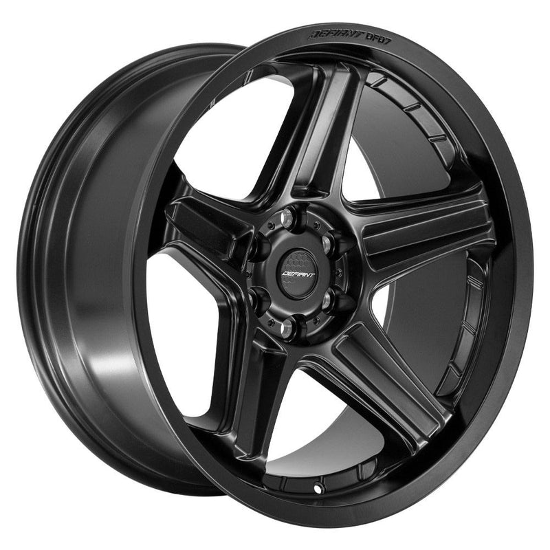 Wheel DEFIANT DF07 22x10 6x5.5in -12et in Satin Black
