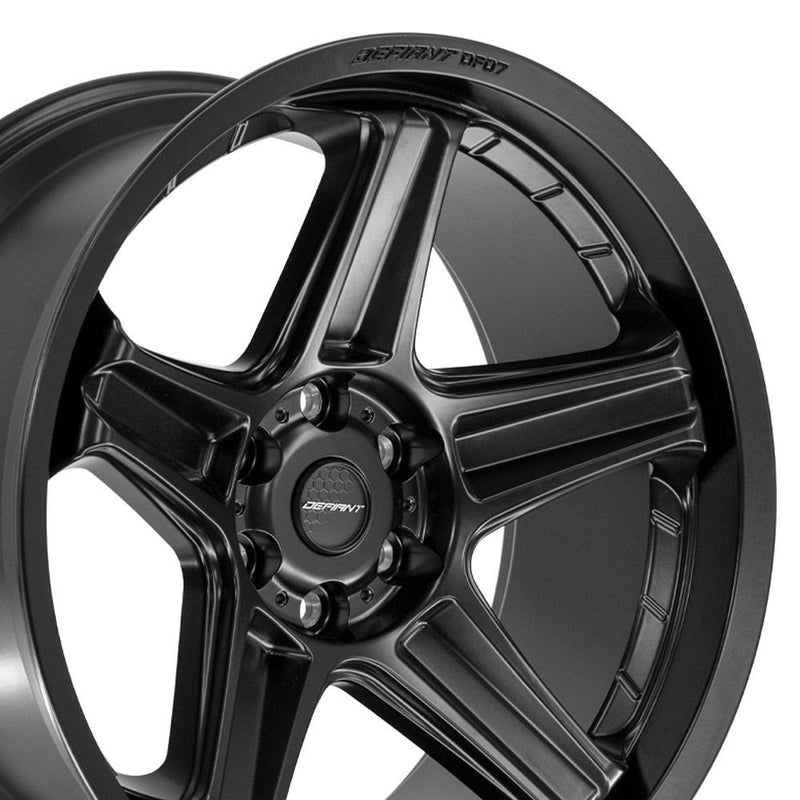 Wheel DEFIANT DF07 22x10 6x5.5in -12et in Satin Black