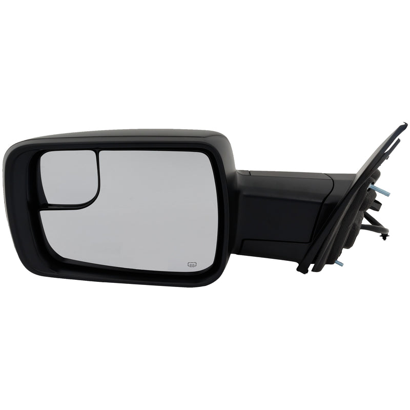 Driver Side Mirror, Power, Power Folding, Heated, Textured Black, In-glass Signal Light, W/o memory, With Puddle Light, W/o Auto-Dimming, With Blind Spot Glass | CH1320472