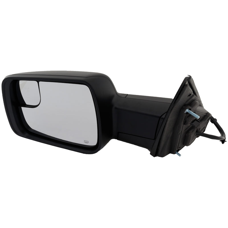 Driver Side Mirror, Power, Power Folding, Heated, Textured Black, In-glass Signal Light, W/o memory, With Puddle Light, W/o Auto-Dimming, With Blind Spot Glass | CH1320472