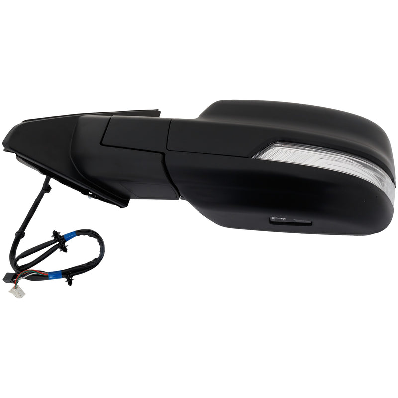 Driver Side Mirror, Power, Power Folding, Heated, Textured Black, In-glass Signal Light, W/o memory, With Puddle Light, W/o Auto-Dimming, With Blind Spot Glass | CH1320472