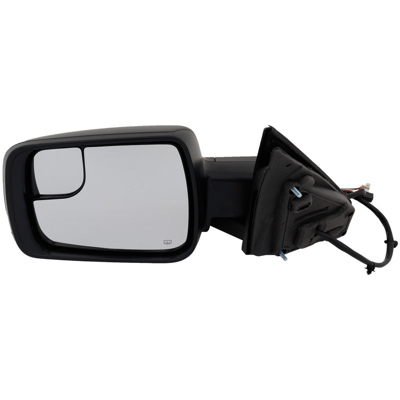 Driver Side Mirror, Power, Power Folding, Heated, Textured Black, In-glass Signal Light, W/o memory, With Puddle Light, W/o Auto-Dimming, With Blind Spot Glass | CH1320472