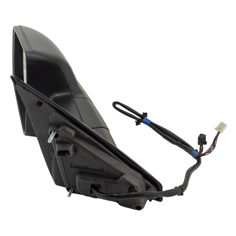 Driver Side Mirror, Power, Heated, Power Folding, Textured Black, with Memory, with Blind Spot Glass, with Temp Sensor | CH1320522