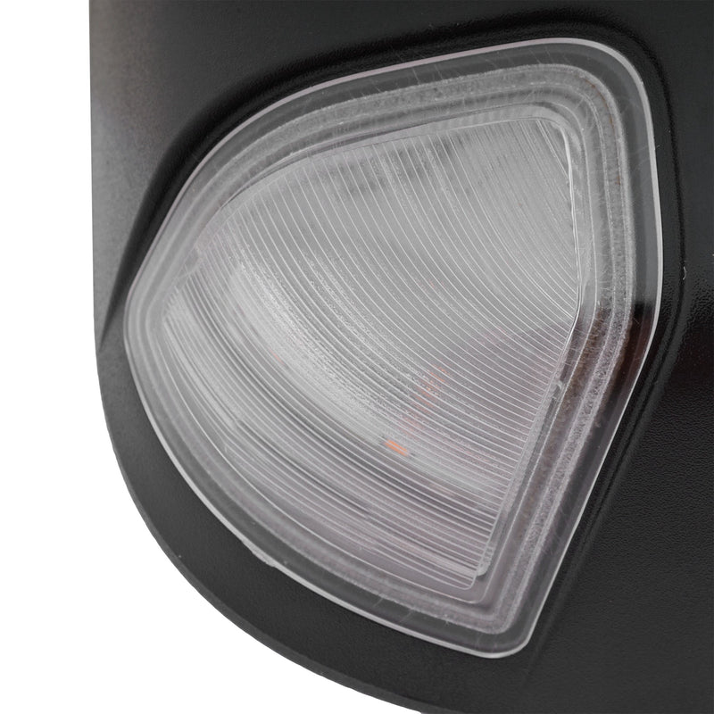 Passenger Side Towing Mirror, Power, Manual Folding, Heated, Textured Black, In-housing Signal Light, W/o memory, With Puddle Light, W/o Auto-Dimming, W/o Blind Spot Feature