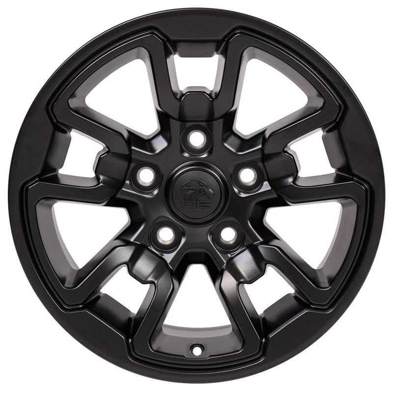 Wheel 17in Replica DG55 fits Dodge RAM Rebel 17x8 Black