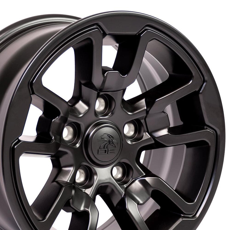 Wheel 17in Replica DG55 fits Dodge RAM Rebel 17x8 Black