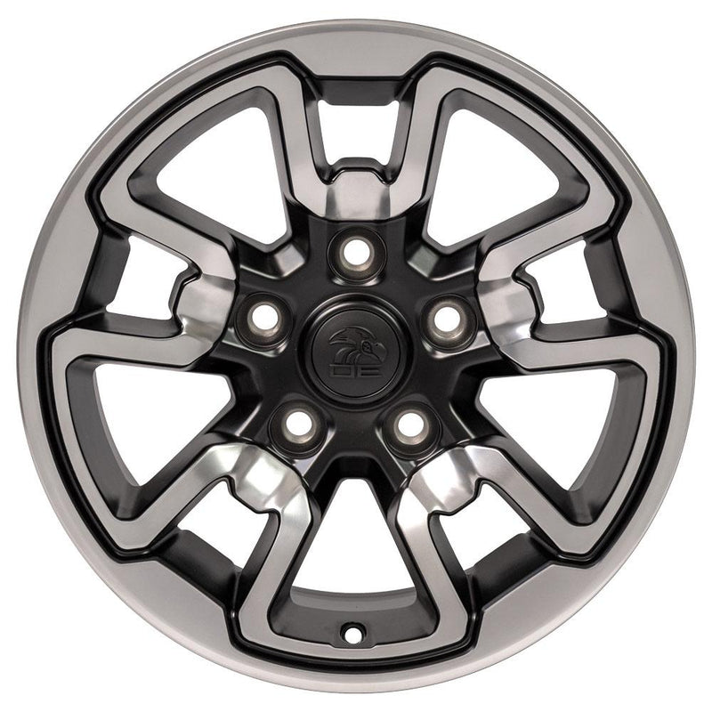Wheel 17in Replica DG55 fits Dodge RAM Rebel 17x8 Polished w/Satin