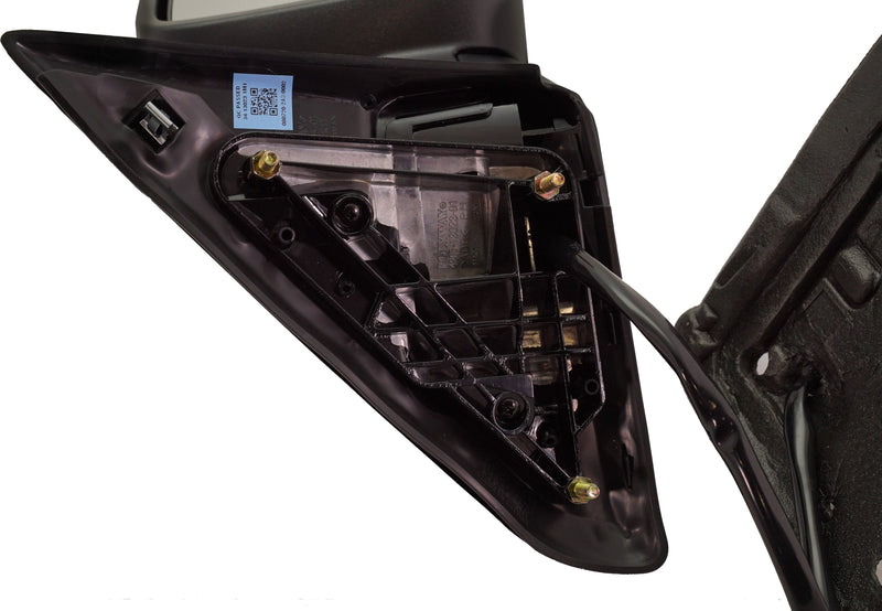 Passenger Side Mirror, Non-Towing, Power, Manual Folding, Heated, Chrome, In-housing Signal Light, With memory, With Puddle Light, Without Auto-Dimming, Without Blind Spot Feature | CH1321292