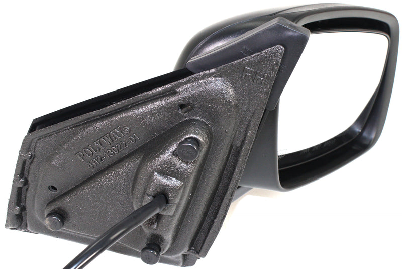 Passenger Side Mirror, Power, Manual Folding, Heated, Textured Black, W/o Signal Light, W/o memory, W/o Puddle Light, W/o Auto-Dimming, W/o Blind Spot Feature | CH1321301