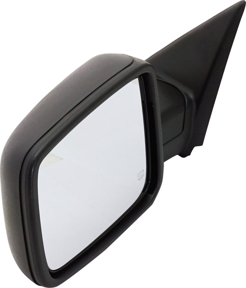 Driver Side Non-Towing Mirror, Power, Heated, Manual Folding, Textured Black, Without Signal Light, Without Memory, Without Puddle Light, Without Auto-Dimming, Without Blind Spot Feature | CH1320303