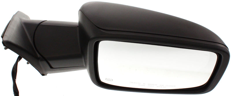 Passenger Side Mirror, Power, Heated, Manual Folding, Textured Black, In-housing Signal Light | CH1321304