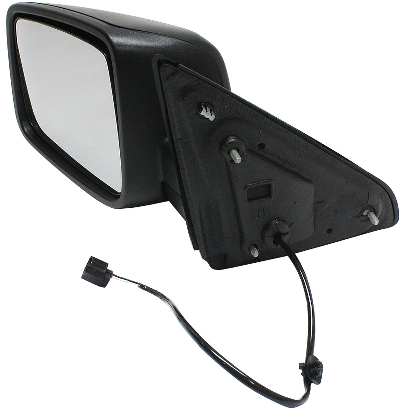 Driver Side Non-Towing Mirror, Manual Adjust, Non-Heated, Manual Folding, Textured Black, with Temperature Sensor Connector | CH1320353