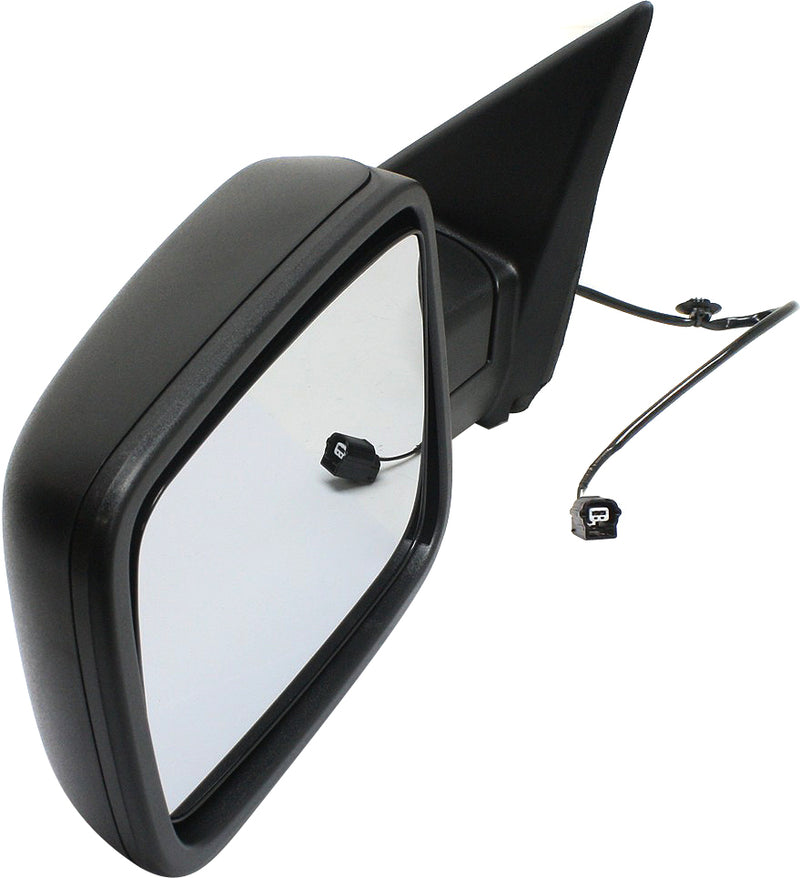 Driver Side Non-Towing Mirror, Manual Adjust, Non-Heated, Manual Folding, Textured Black, with Temperature Sensor Connector | CH1320353