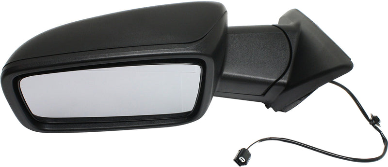Driver Side Non-Towing Mirror, Manual Adjust, Non-Heated, Manual Folding, Textured Black, with Temperature Sensor Connector | CH1320353