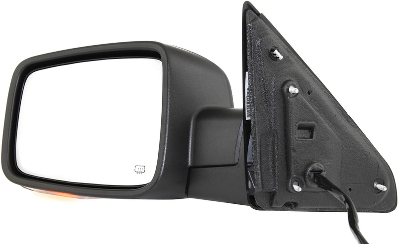 Driver Side Mirror, Non-Towing, Power, Power Folding, Heated, Textured Black, In-housing Signal Light, Without memory, With Puddle Light, Without Auto-Dimming, Without Blind Spot Feature | CH1320355